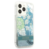 Guess GUHCP13LLFLSN iPhone 13 Pro / 13 6,1" zielony/green hardcase Flower Liquid Glitter