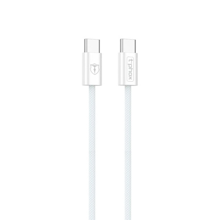 KABEL T-PHOX CC15 SERIES USB-C/USB-C 60W 3A 1M WHITE