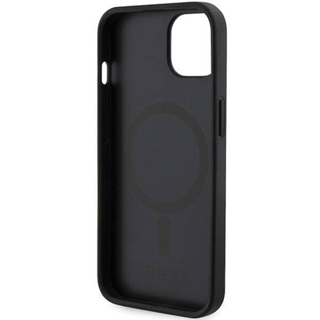 Original Case IPHONE 13 / 14 / 15 Guess Hardcase IML 4G MagSafe (GUHMP15SHGCFSEK) black