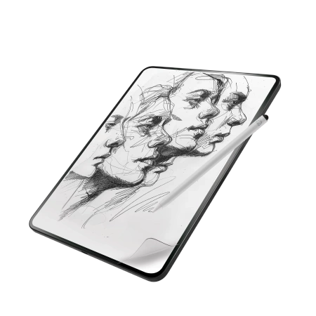 ZAGG InvisibleShield Fusion Canvas antibakterielle Schutzfolie im Papierimitat für iPad Pro 11" 2024