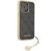 Guess GUHCP15LGF4GGR iPhone 15 Pro 6.1&quot; gray/gray hardcase 4G Charms Collection