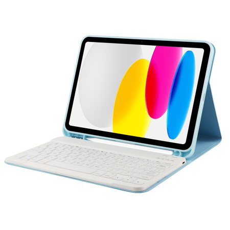 Etui APPLE IPAD 10.9 (10gen) Tech-Protect SC Pen + Keyboard jasnoniebieskie