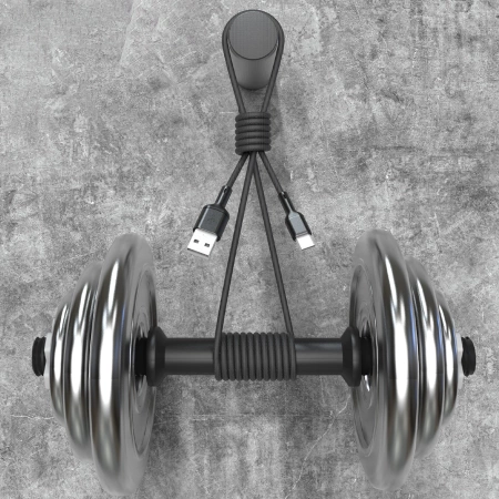 Dudao L9T 5A USB-A - USB-C Cable 1m - Black