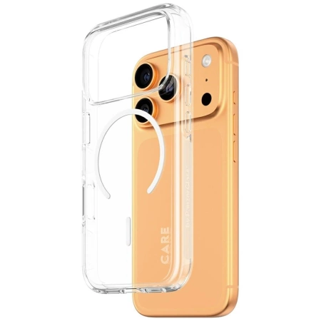 CARE by PanzerGlass Flagship Urban Explorer Case mit weißem MagSafe für iPhone 17 Pro - Transparent