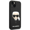 Original Case IPHONE 14 Karl Lagerfeld Hardcase Silicone Karl`s Head black