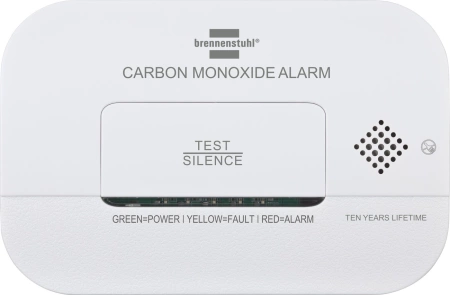 Brennenstuhl CM A 3030 carbon monoxide and gas sensor with alarm signal and LED display - white