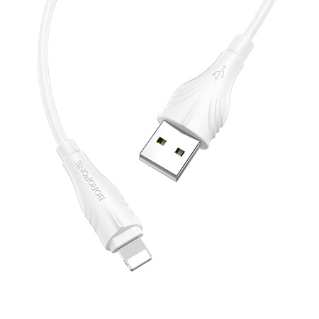 Borofone Kabel BX18 Optimal - USB na Lightning - 2A 1 metr biały