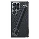 Nillkin Strap Case etui do Samsung Galaxy S23 Ultra pancerny pokrowiec z paskiem na rękę czarne