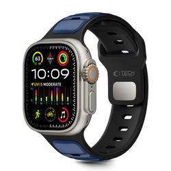 TECH-PROTECT ICONBAND LINE APPLE WATCH 8 / 9 / 10 / 11 / SE / ULTRA (44 / 45 / 46 / 49 MM) BLACK/NAVY