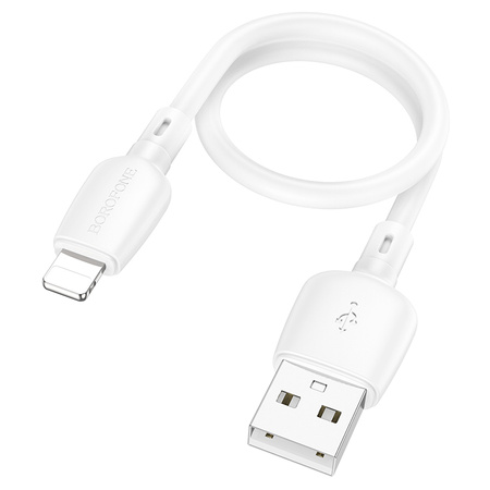 Borofone Kabel BX93 Super Power - USB na Lightning - PD 20W 0,25 metra biały
