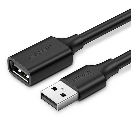 Kabel USB 2.0 przedłużający UGREEN US103, 3m (czarny)