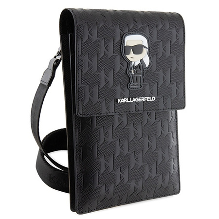 Sack Karl Lagerfeld Saffiano Monogram Ikonik (KLWBSAKHPKK) schwarz