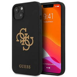 Guess nakładka do iPhone 13 6,1&quot; GUHCP13MLS4GGBK czarny hard case Silicone 4G Logo