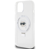 Karl Lagerfeld KLHMP15SHMRSKHH iPhone 15 6.1&quot; white/white hardcase Ring Stand Karl Head MagSafe