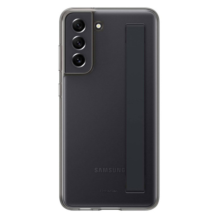 Samsung Clear Strap Cover etui pokrowiec do Samsung Galaxy S21 FE szary (EF-XG990CBEGWW)