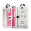 Original Case IPHONE 13 MINI Karl Lagerfeld Hardcase Choupette Head (KLHCP13STPECPI) pink