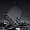 Case for Carbon Case Samsung Galaxy S24+ flexible silicone carbon cover - black