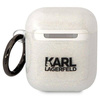 Original Case APPLE AIRPODS Karl Lagerfeld Gliter Karl&Choupette (KLA2HNKCTGT) transparent