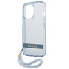 Etui IPHONE 13 PRO Guess Hardcase Translucent Stap (GUHCP13LHTSGSB) niebieskie