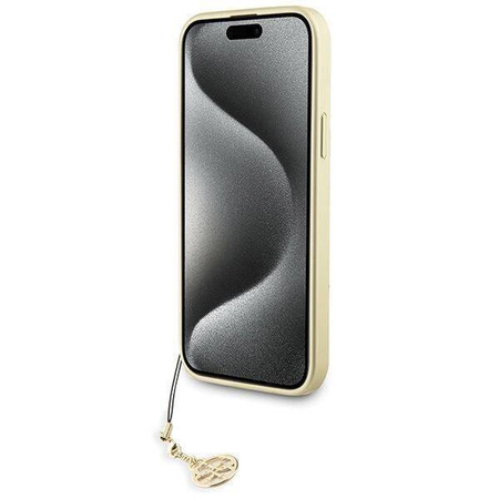 Guess 4G Charms Collection Hülle für iPhone 15 Plus – Grau