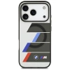 Etui BMW M IML Metal Buttons Tricolor Lines MagSafe na iPhone 17 Pro Max - szare
