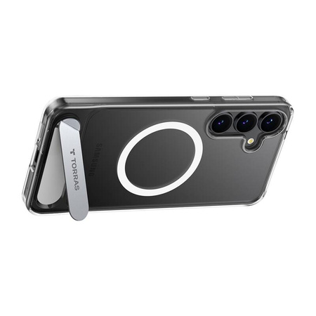 Etui na telefon Torras Pstand Series do Samsung S25+ (przezroczyste)