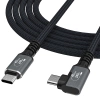 Kabel kątowy Wozinsky WPS1-UY41S USB-C Thunderbolt 4 240W 1,5m 4K - czarny