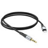 HOCO kabel AUX Jack 3,5 mm do Lightning UPA22 1 m czarny