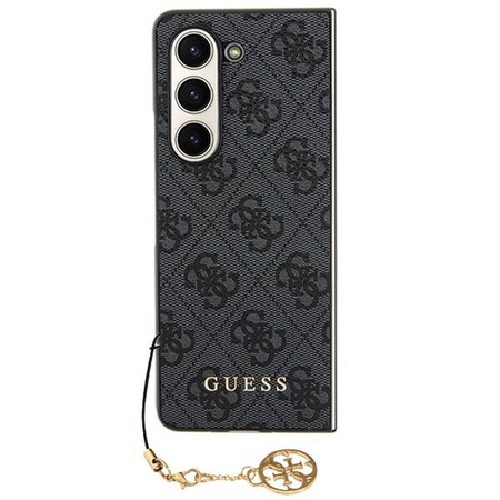 Guess nakładka do Samsung Galaxy Z Fold 5 GUHCZFD5GF4GGR szara HC PU 4G Charm