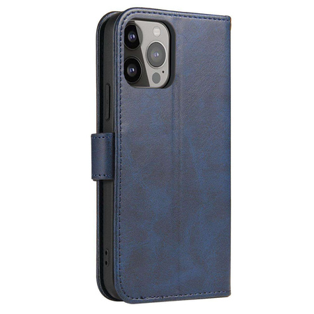 Magnet Case etui do Xiaomi Redmi Note 12 5G / Poco X5 5G pokrowiec z klapką portfel podstawka niebieskie