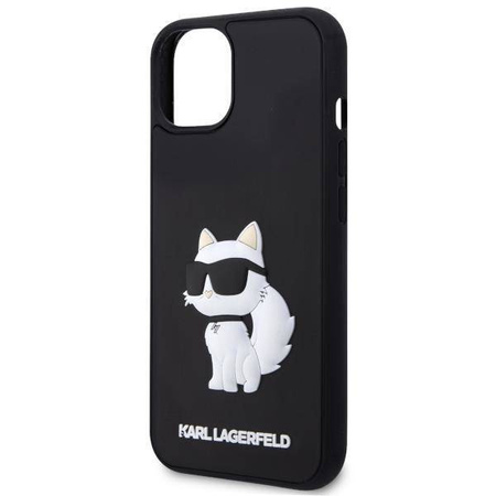 Karl Lagerfeld KLHCP14S3DRKHNK iPhone 14 6.1&quot; schwarz/schwarz Hardcase Rubber Choupette 3D