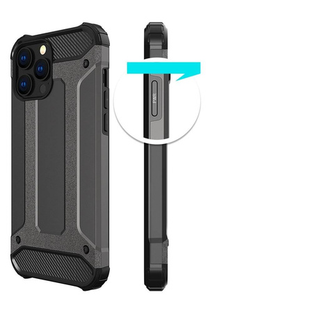 Hybrid Armor etui iPhone 14 Pro pancerny hybrydowy pokrowiec niebieskie