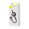 Baseus Bright Mirror 2 3in1 USB Typ A Kabel - Micro USB + Lightning + USB Typ C 3.5A 1.1m schwarz (CAMJ010001)