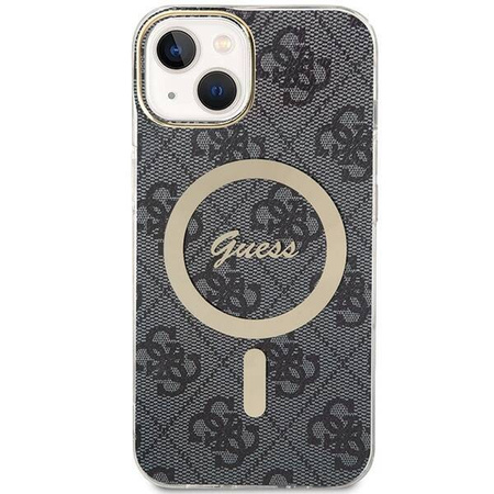 Oryginalne Etui IPHONE 14 PLUS / 15 PLUS Guess Hardcase 4G MagSafe (GUHMP15MH4STK) czarne