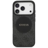 Guess 4G Circle Classic Logo MagSafe Hülle für iPhone 17 Pro - Schwarz