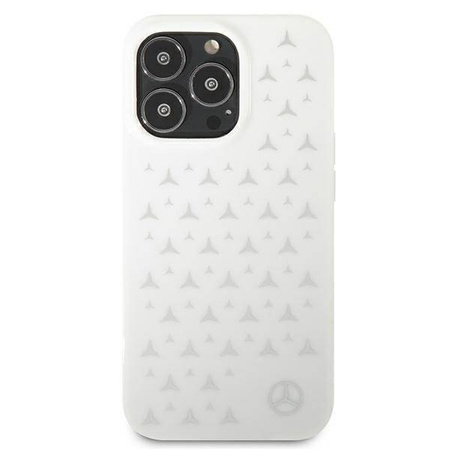 Mercedes MEHCP13XESPWH iPhone 13 Pro Max 6,7" biały/white hardcase Silver Stars Pattern