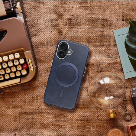 Futerał GENTLEMAN MAG COVER kompatybilny z MagSafe do IPHONE 15 PRO granatowy