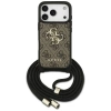 Guess 4G Big Logo Cord Stap Crossbody Case für iPhone 17 Pro - Braun