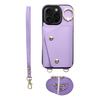 Futerał portfel WONDER dla IPHONE 16 PRO MAX liliowy