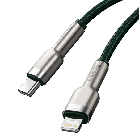 Baseus Cafule Series Metal Data Cable Type-C to iP PD 20W 1m Green