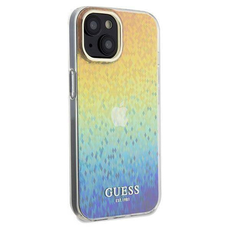Guess nakładka do iPhone 14 6,1&quot; GUHCP14SHDECMI HC IML FACETED MIRROR DISCO IRIDESCENT