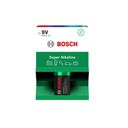 BATERIA BOSCH 1SZT 9V SUPER ALKALINE 6LR61SA1B/00