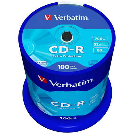 Płyta CD-R Verbatim Extra Protection     700MB 52X 100szt 43411