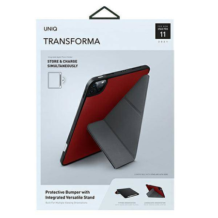 UNIQ etui Transforma iPad Pro 11" (2021) Antimicrobial czerwony/coral red