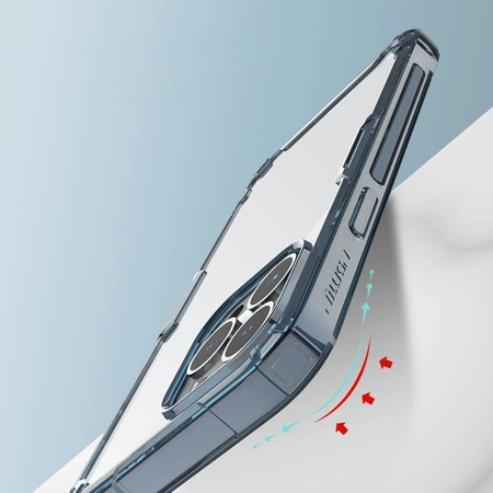 Nillkin Nature Pro case iPhone 14 Pro Max armored cover blue