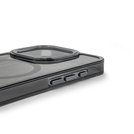 Etui brokatowe Glitter Case z MagSafe na iPhone 16e - czarne