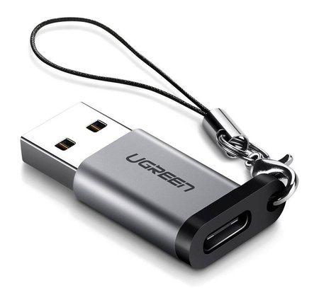 USB C (female) - USB (male) adapter Ugreen US276 USB 5Gb/s - gray
