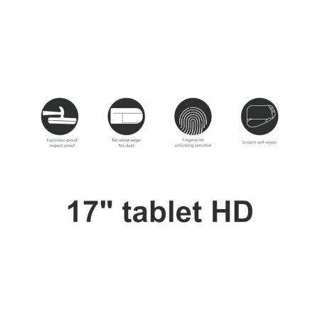 Protective hydrogel film140µm 0,14 mm Laptop up to 17" HD universal 310x420 mm