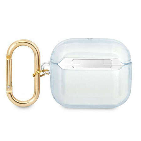 Etui APPLE AIRPODS 3 Guess AirPods Strap Collection (GUA3HHTSB) niebieskie