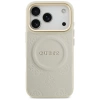Guess Peony Hot Stamp MagSafe Case für iPhone 17 Pro - Beige